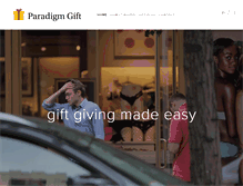 Tablet Screenshot of paradigmgift.com